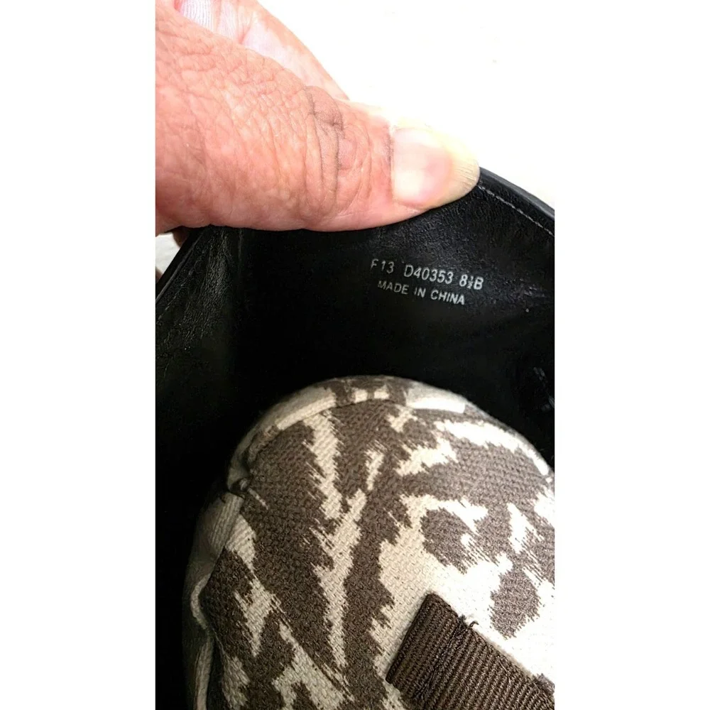 Cole Haan Women's Black Leather Knee-High Riding Boots Size 8.5B